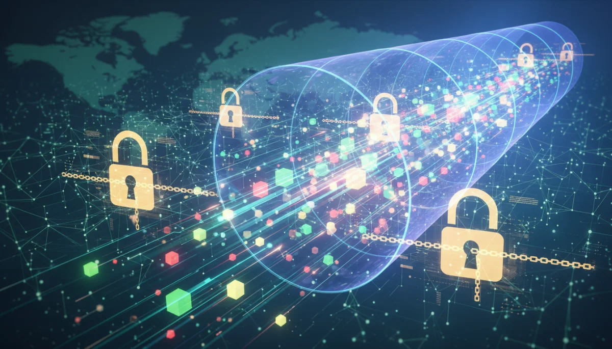 Data encryption and secure VPN tunnel for online privacy protection