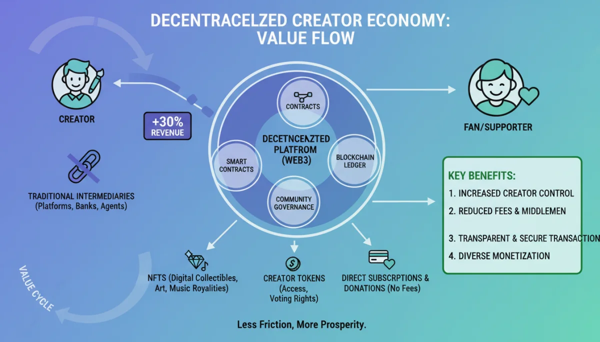 Decentralized monetization models for creators in Web3