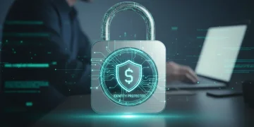 Digital lock symbolizing robust identity theft prevention in 2026