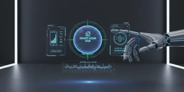 Futuristic interface showing smart device optimization settings for 2026 gadgets