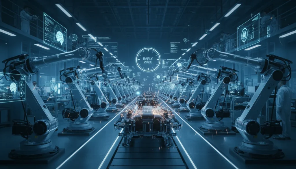 Edge AI in US Manufacturing: 10% Downtime Reduction by 2026