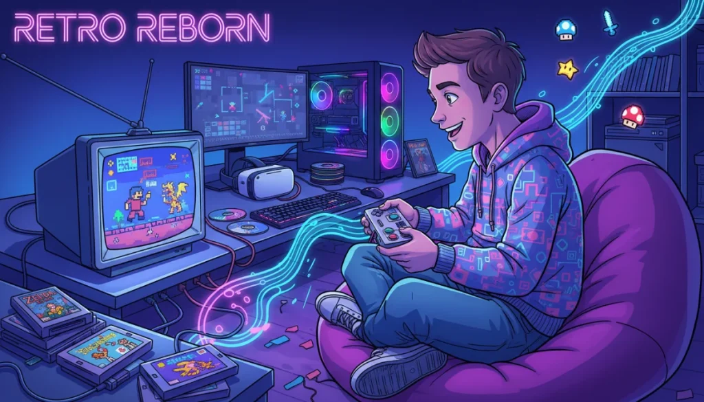Retro Gaming Resurgence in US: Why Classics Attract New Players in 2026