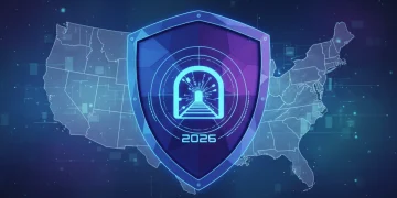 Secure VPN 2026 for US users, digital shield protecting online privacy