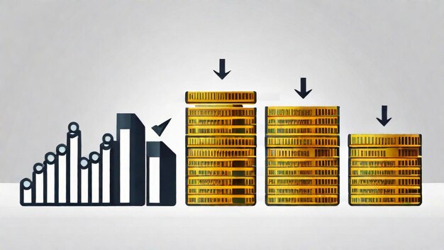 A visual representation of different types of income (earned, investment, passive) flowing into a central 