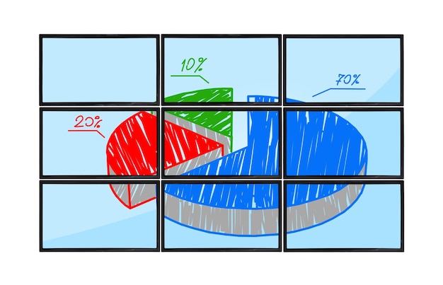 An infographic illustrating how a 2-for-1 stock split affects a portfolio. It shows an example of an investor owning 100 shares at $100 pre-split, and then owning 200 shares at $50 post-split, with the total value remaining $10,000 in both scenarios.