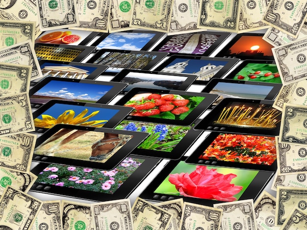 A collage showing various stock screener interfaces from different platforms like Yahoo Finance, Finviz, and Bloomberg Terminal. Each interface highlights different filtering options and data points, such as price, volume, and technical indicators.