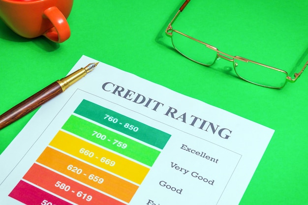 A graph illustrating the correlation between credit scores and student loan interest rates. The x-axis represents credit scores, and the y-axis represents interest rates. The graph shows a downward trend, indicating that higher credit scores result in lower interest rates.