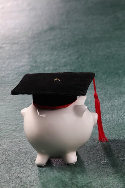 An image depicting a piggy bank wearing a graduation cap, symbolizing the long-term savings goals and retirement planning that are impacted by changes in overtime pay.