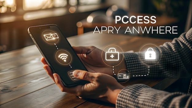 A smartphone screen displaying security settings for a Wi-Fi network, showing options for WPA3 encryption, firewall settings, and guest network access. The image emphasizes the importance of securing your home network.