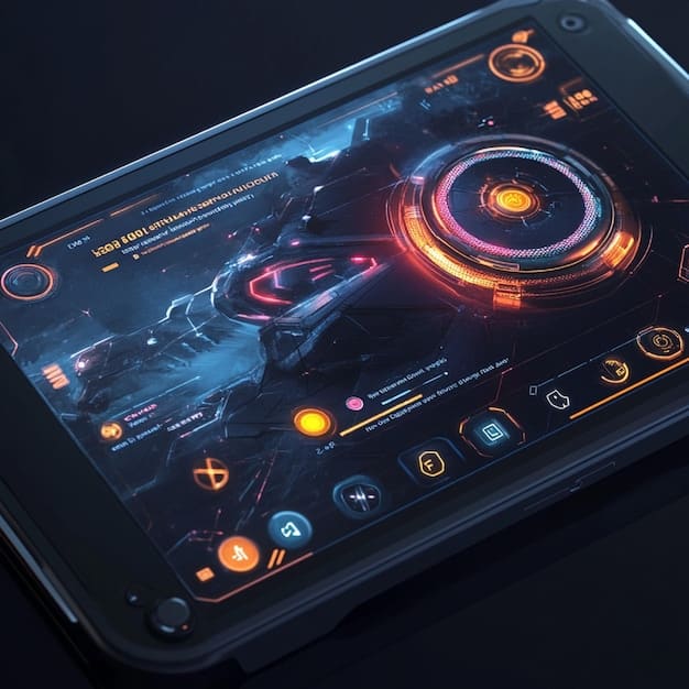 A close-up shot of the game's user interface highlighting its intuitive design and strategic gameplay elements. The interface is clean and easy to navigate, providing players with real-time information and control over their actions.
