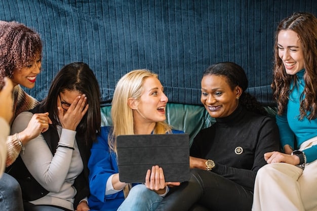 A panel discussion featuring prominent women in esports, discussing strategies for inclusion and equality in the industry, engaging the audience with enthusiastic gestures.