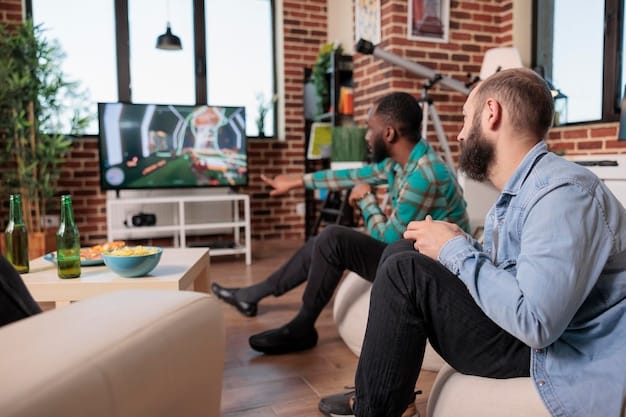A therapist providing counseling to an esports player in a quiet, comfortable office. The player looks relieved and is actively engaged in the conversation, indicating progress in their mental health journey. The scene is peaceful and supportive.