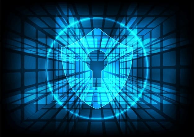 A stylized image representing data privacy, featuring a shield icon and a grid pattern, overlaid with a subtle gamer silhouette to connect data privacy to the esports context.